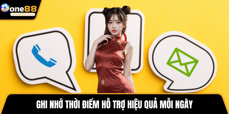 Ghi nhớ thời điểm hỗ trợ hiệu quả mỗi ngày