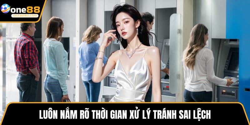 Luôn nắm rõ thời gian xử lý tránh sai lệch